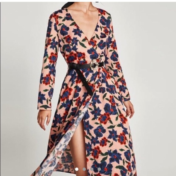 ZARA MIDI DRESS - Picture 1 of 3